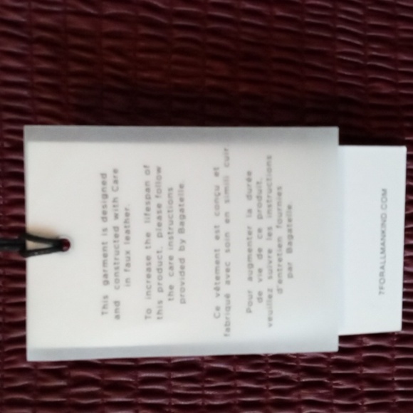 Seven For All Mankind Dress faux leather TAG TAGS TAGS - Picture 4 of 10